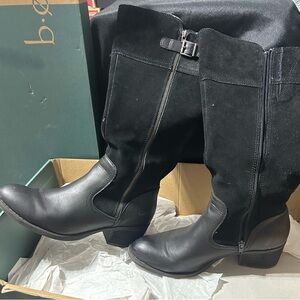 b.o.c. Black Heeled Boots for Women